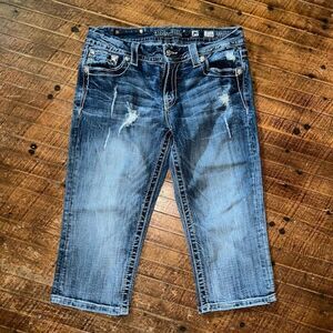 Miss Me bling festival western 29 easy Crop jeans